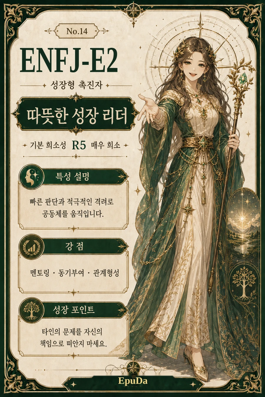 여성 타로카드 예시