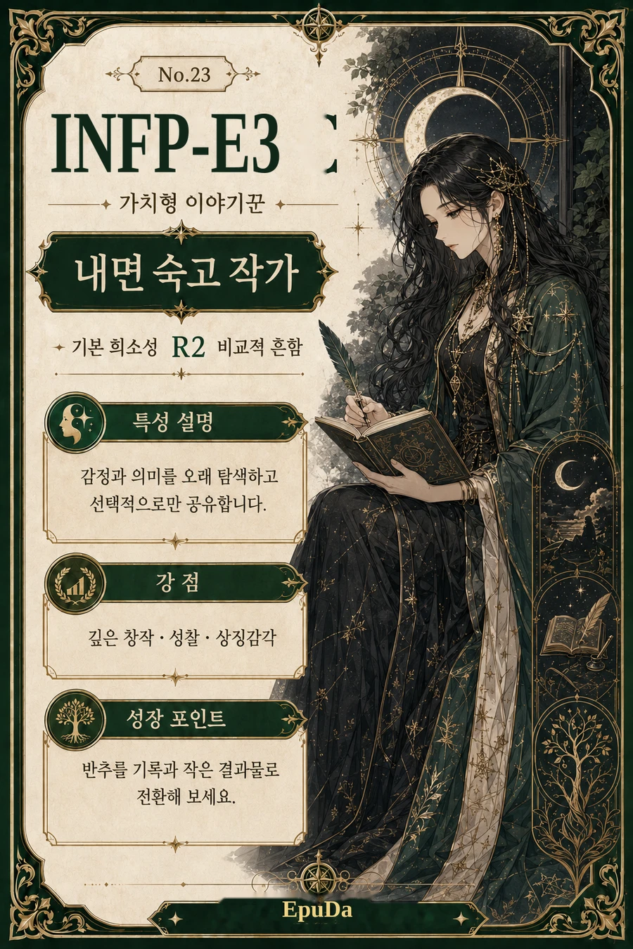 여성 타로카드 예시