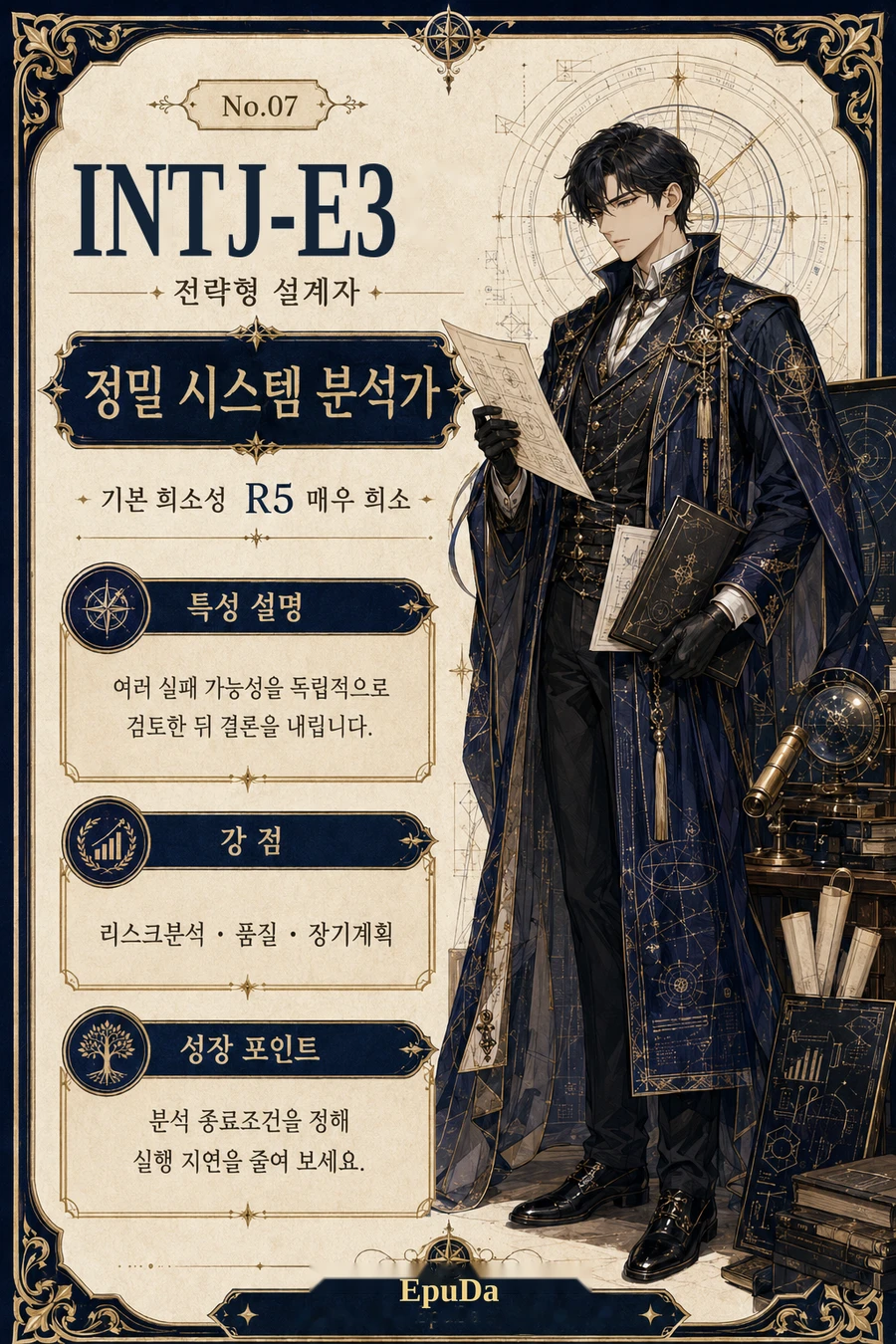남성 타로카드 예시